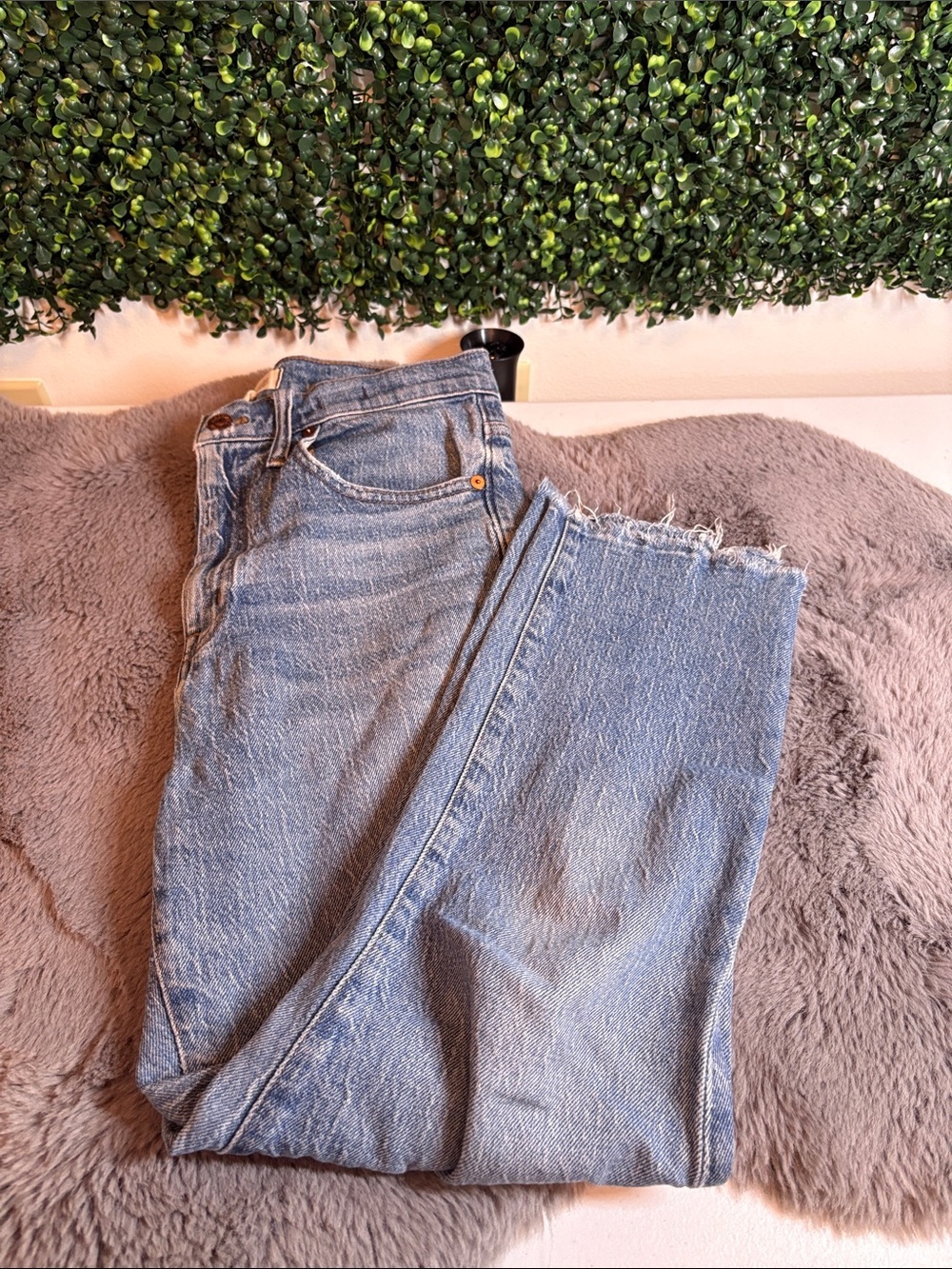Madewell Light Blue Crop Boyfriend Slim Jeans Size 27